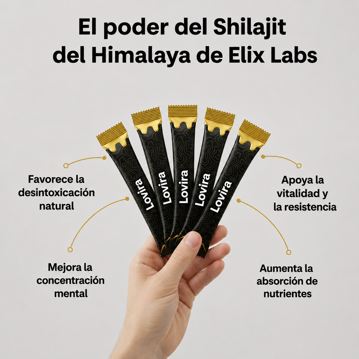 Barritas de Miel Dorada Shilajit del Himalaya Puro
